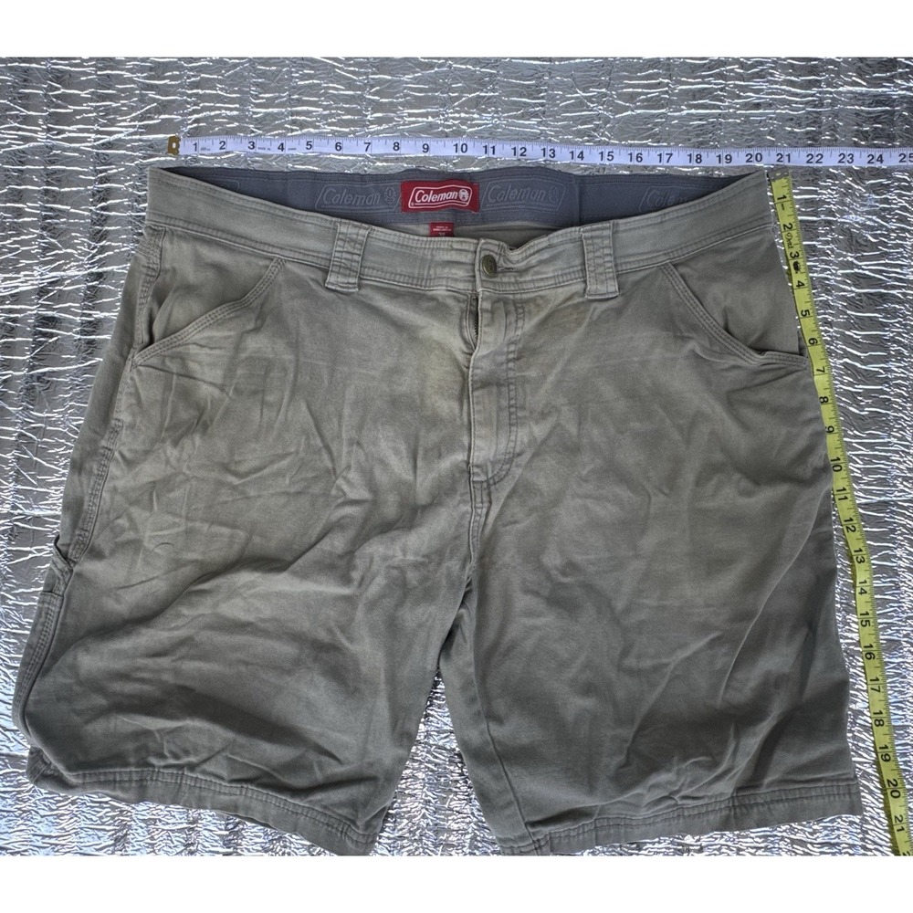 Coleman Cargo Shorts Men's Size 38 Khaki Outdoor Hiking Utility Shorts